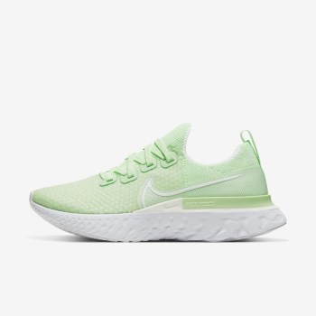 Nike React Infinity Run Flyknit - Női Túracipő - Zöld/Fehér